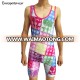 cheap china custom sublimation men wrestling tight suit